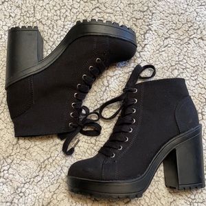 H&M Chunky Lace Up Booties